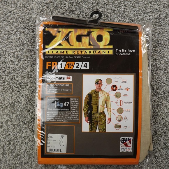 XGO Other - NEW XGO Flame Retardant Pants Mens 2XL Beige Thermal Base Layer Long Johns Army